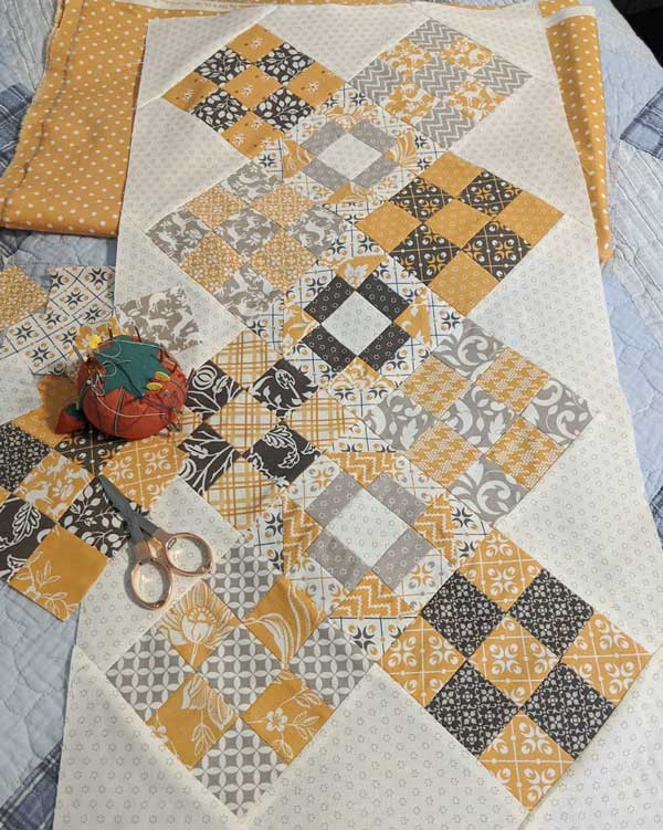 CT Scrapbook of Quilts PAL Week 6 Nine Across Kathy English