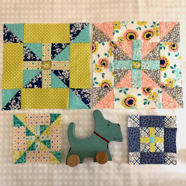 Moda Blockheads 4 Block 6 Morning Light fabrics